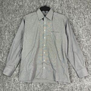 Eterna Dress Shirt Mens 42 XL Classic Non Iron Business Formal Button-Front Gray